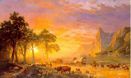 Emigrants Crossing the Plains Albert Bierstadt